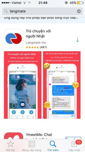 ứng dụng học tiếng Nhật
