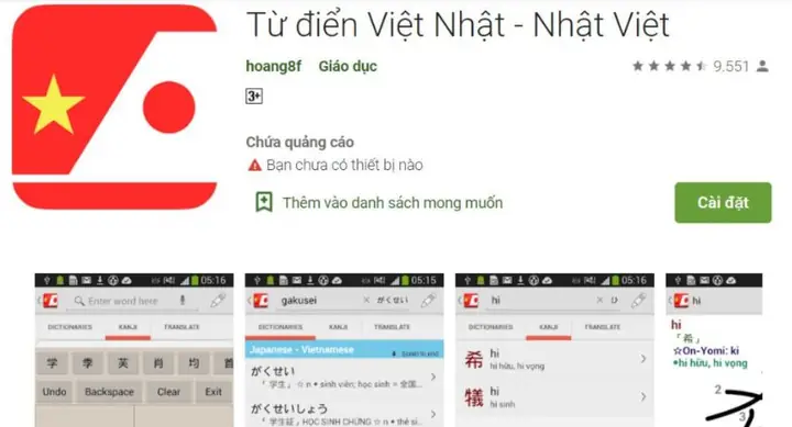 App Dịch Tiếng Việt Sang Tiếng Nhật