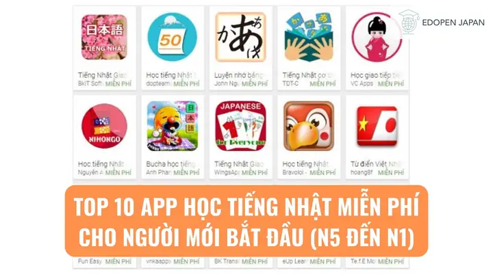 App Học Tiếng Nhật Miễn Phí App Học Tiếng Nhật Miễn Phí