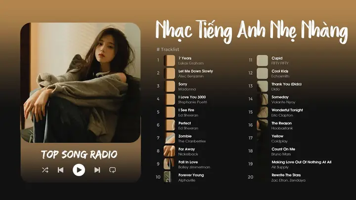Bài Hát Tiếng Nhật Nhẹ Nhàng