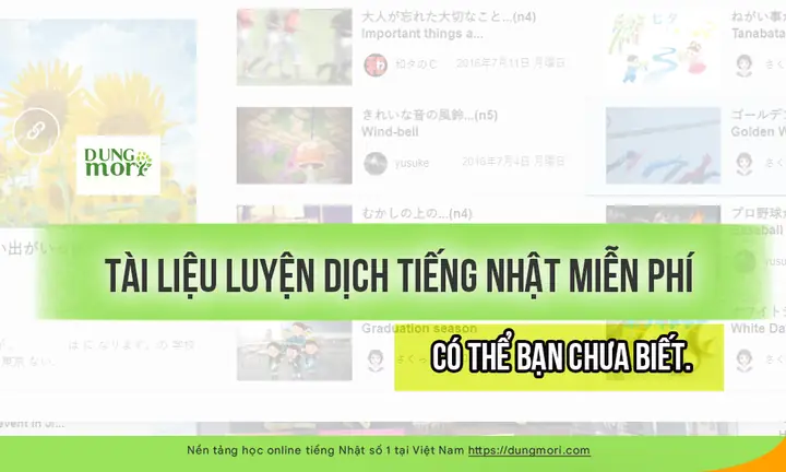 Bài Tập Dịch Tiếng Nhật N5