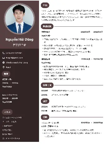 Bản Cv Tiếng Nhật