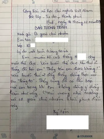 Bản Tường Trình Tiếng Nhật