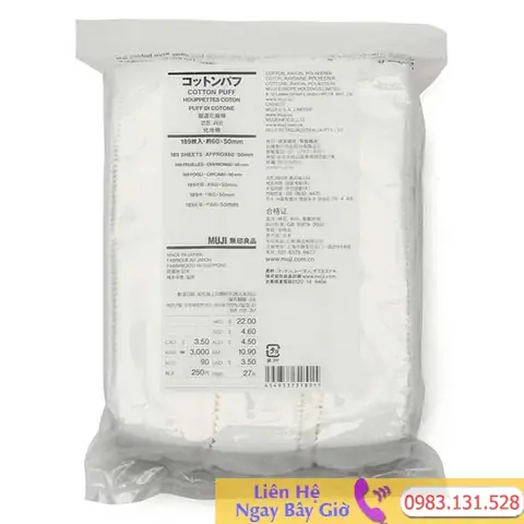 Bông Tẩy Trang Tiếng Nhật