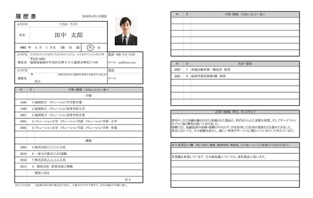 Các Mẫu Cv Tiếng Nhật