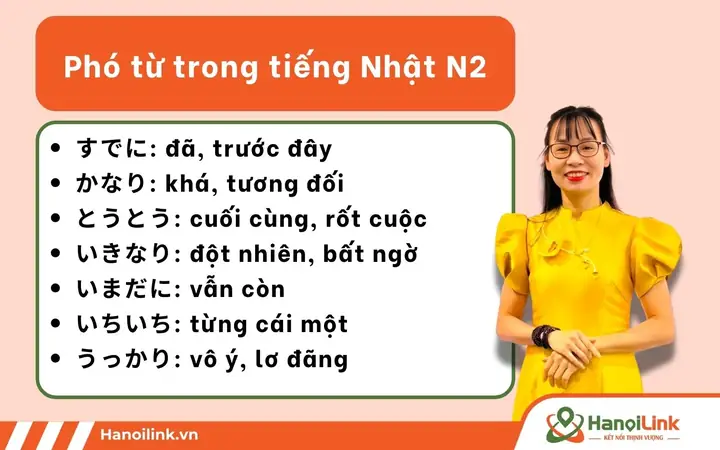 Các Phó Từ Trong Tiếng Nhật