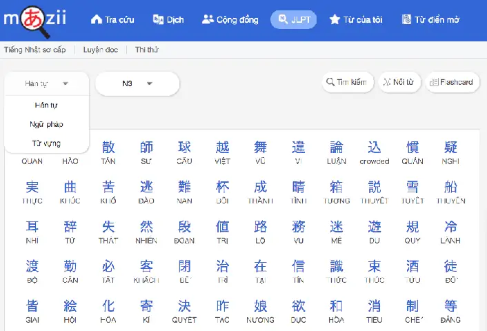 Các Trang Học Tiếng Nhật