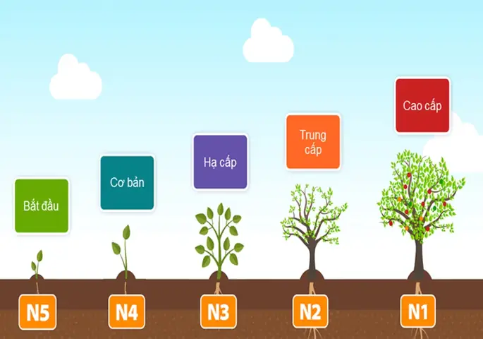 Các Trình Độ Tiếng Nhật