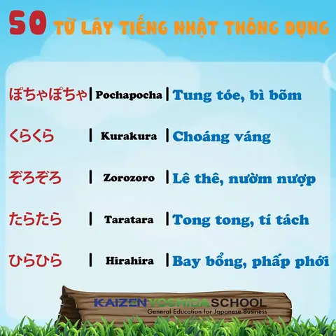 Các Từ Láy Trong Tiếng Nhật