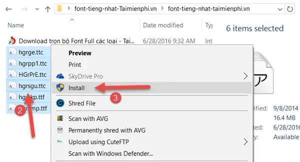 Cách Cài Font Tiếng Nhật
