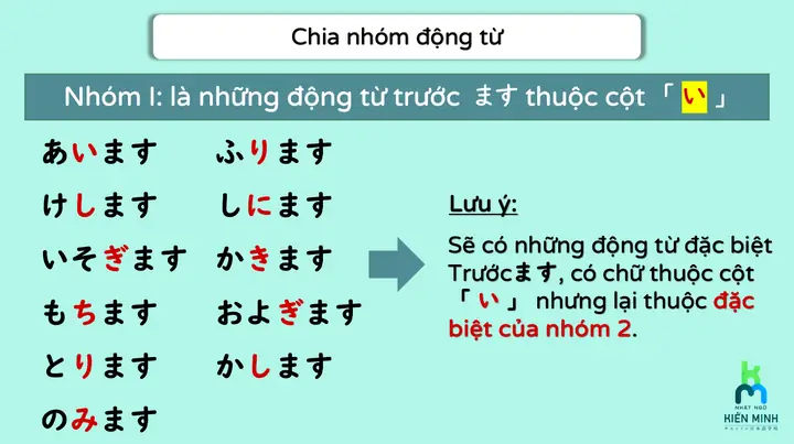 Cách Chia Thể Ta Trong Tiếng Nhật