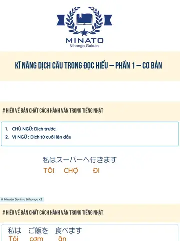 Cách Dịch Câu Trong Tiếng Nhật