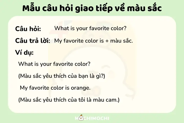Cách Hỏi Màu Sắc Trong Tiếng Nhật