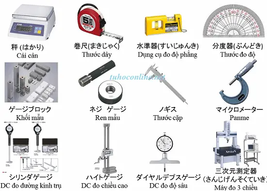 Cân Điện Tử Tiếng Nhật