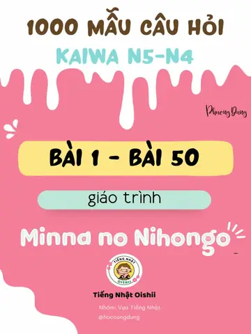 Câu Hỏi Kaiwa Tiếng Nhật 25 Bài