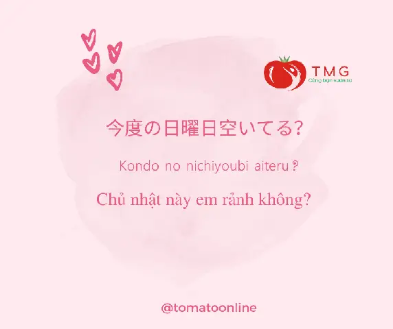 Câu Tỏ Tình Tiếng Nhật