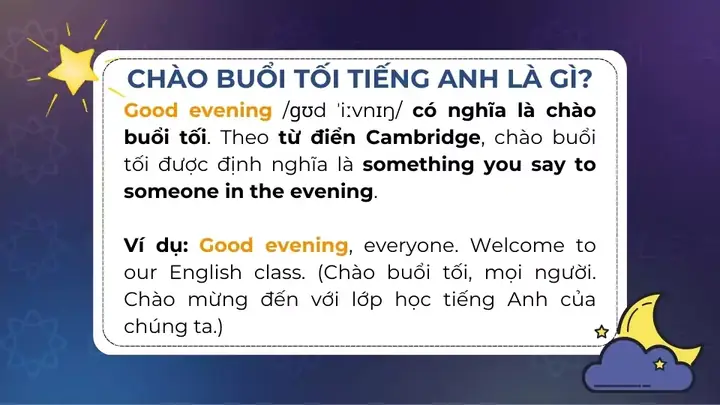 Chào Buổi Tối Trong Tiếng Nhật Là Gì