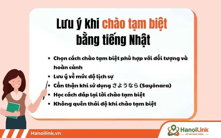 Chào Tạm Biệt Tiếng Nhật Lịch Sự