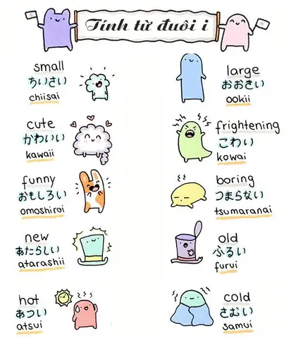 Chia Tính Từ Đuôi I Trong Tiếng Nhật