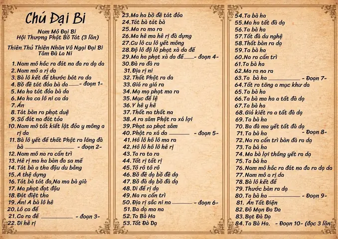 Chú Đại Bi Tiếng Nhật