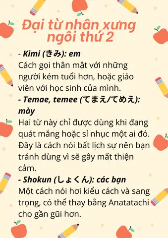 Đại Từ Xưng Hô Tiếng Nhật Đại Từ Xưng Hô Tiếng Nhật