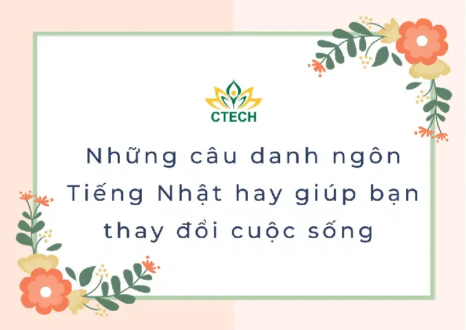 Danh Ngôn Tiếng Nhật Hay