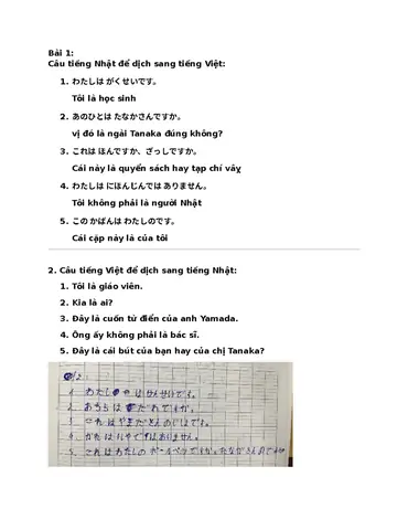 Dịch Câu Tiếng Việt Sang Tiếng Nhật