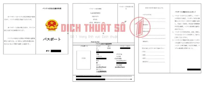 Dịch Hộ Chiếu Sang Tiếng Nhật