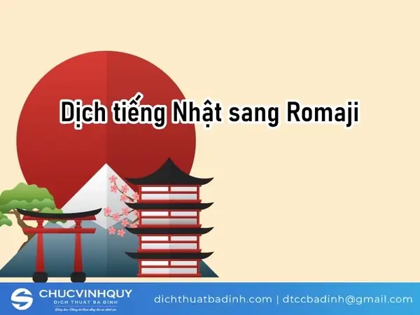 Dịch Tiếng Nhật Sang Romaji