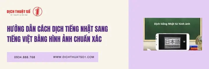 Dịch Tiếng Nhật Từ Hình Ảnh