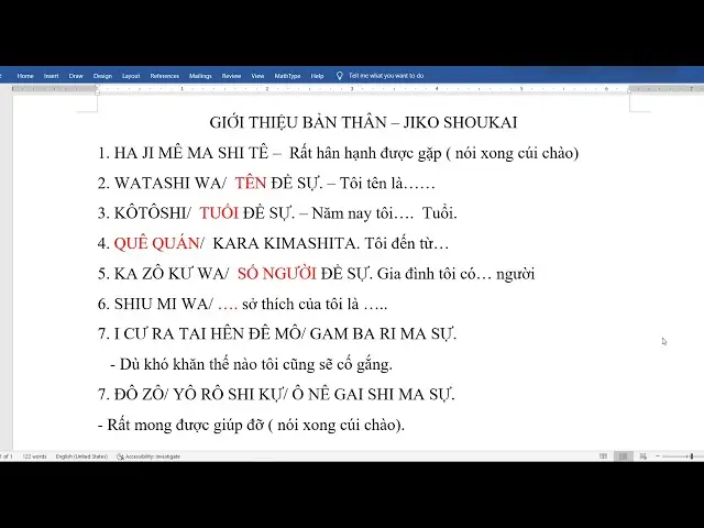 Giới Thiệu Bản Thân Bằng Tiếng Nhật Xkld