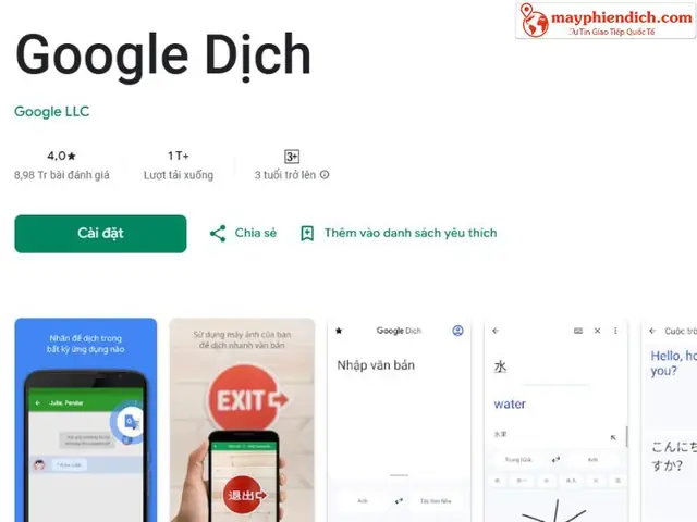 Google Dịch Tiếng Nhật Hiragana