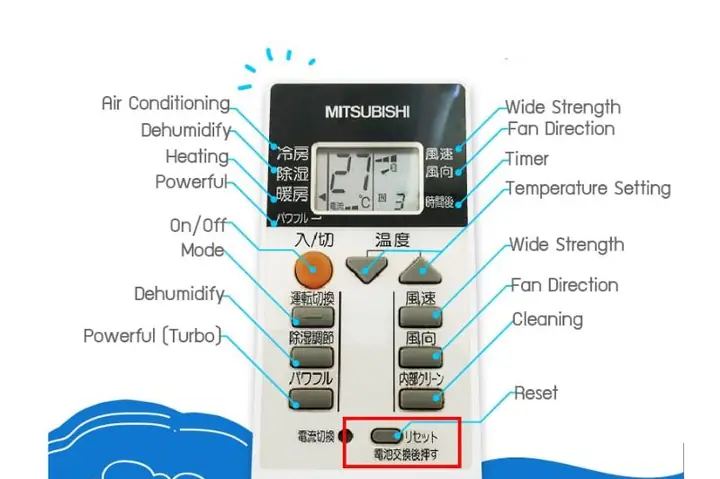 Hướng Dẫn Sử Dụng Remote Máy Lạnh Mitsubishi Tiếng Nhật Hướng Dẫn Sử Dụng Remote Máy Lạnh Mitsubishi Tiếng Nhật