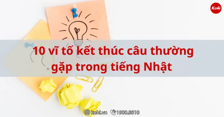 Kết Thúc Trong Tiếng Nhật