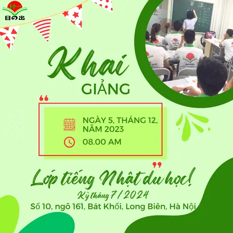 Khai Giảng Lớp Tiếng Nhật