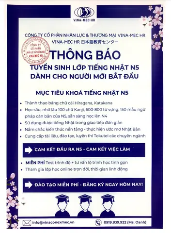 Lớp Học Tiếng Nhật Cho Người Mới Bắt Đầu Lớp Học Tiếng Nhật Cho Người Mới Bắt Đầu