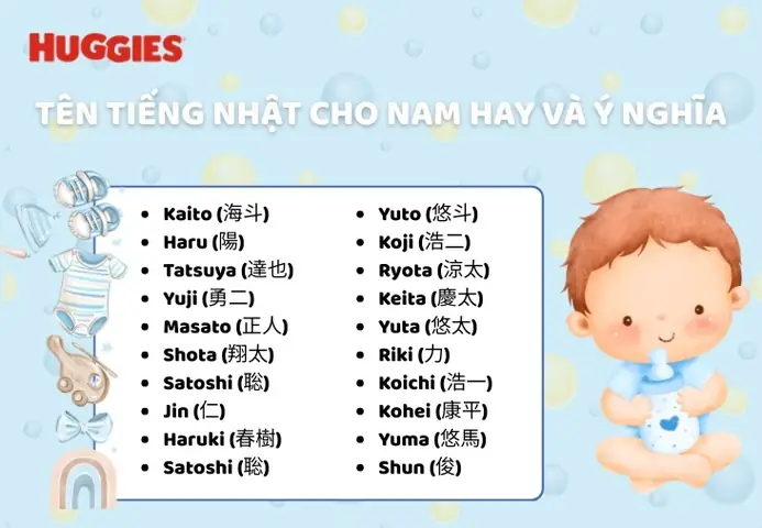 Tên Tiếng Nhật Cho Bé Gái