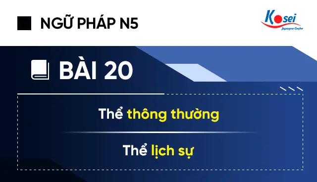 Thể Thông Thường Tiếng Nhật