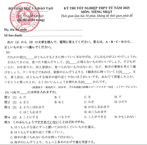 Thi Tiếng Nhật