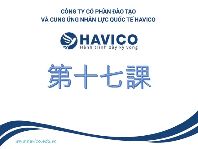 Tiếng Nhật Bài 17 Tiếng Nhật Bài 17