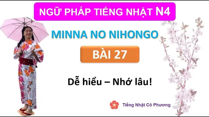 Tiếng Nhật Bài 27