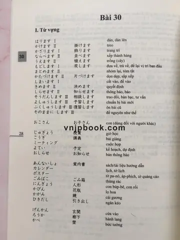 Tiếng Nhật Bài 30
