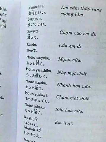 Tiếng Nhật Trong Jav