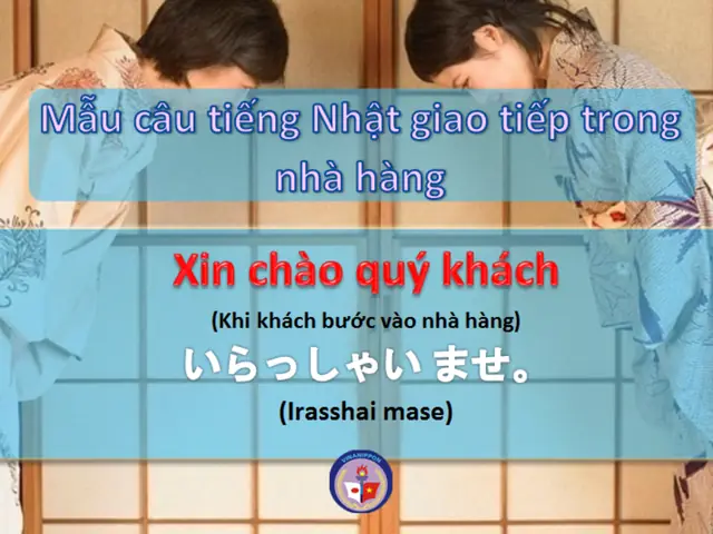 Tiếng Nhật Trong Nhà Hàng