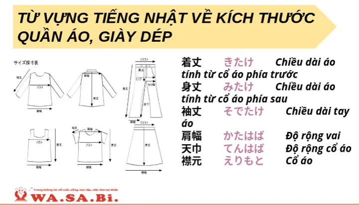 Từ Vựng Tiếng Nhật Về Quần Áo