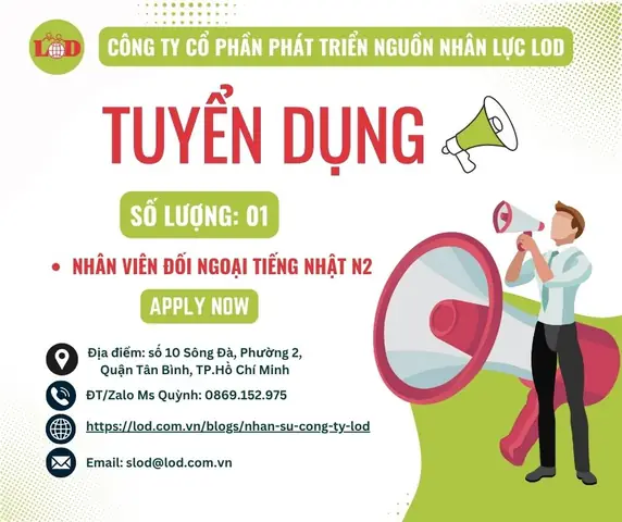 Tuyển Nhân Viên Đối Ngoại Tiếng Nhật