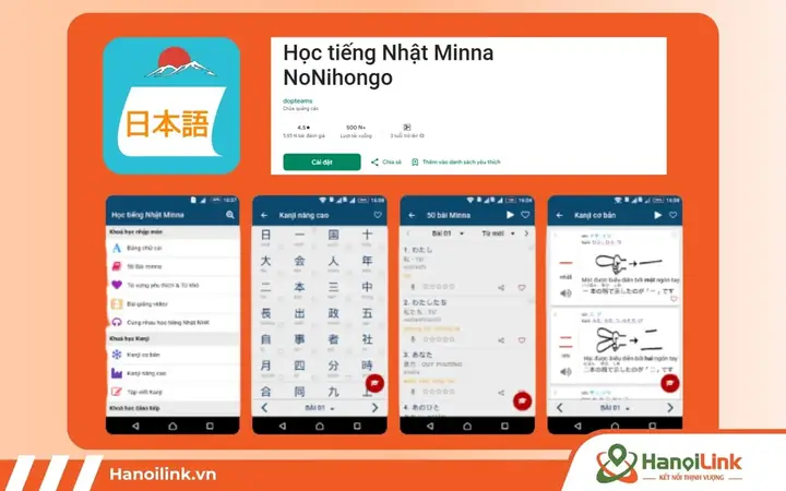 Ứng Dụng Học Tiếng Nhật Miễn Phí