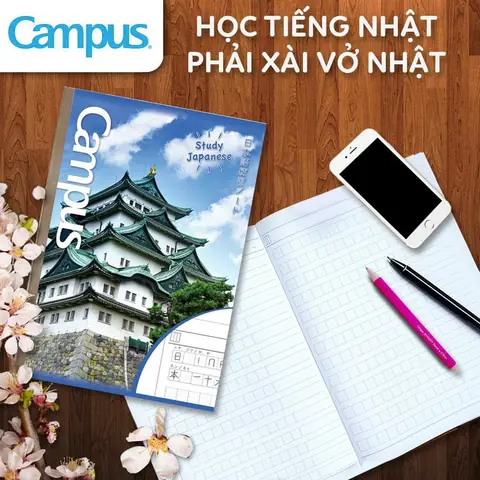 Vở Viết Tiếng Nhật Campus Vở Viết Tiếng Nhật Campus