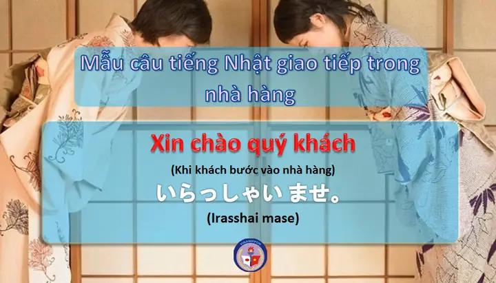 Xin Chào Tiếng Nhật Trong Nhà Hàng
